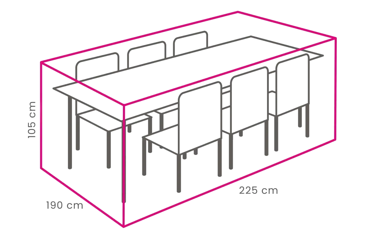 Gartenset Schutzhülle 225 x 190 x 105 cm