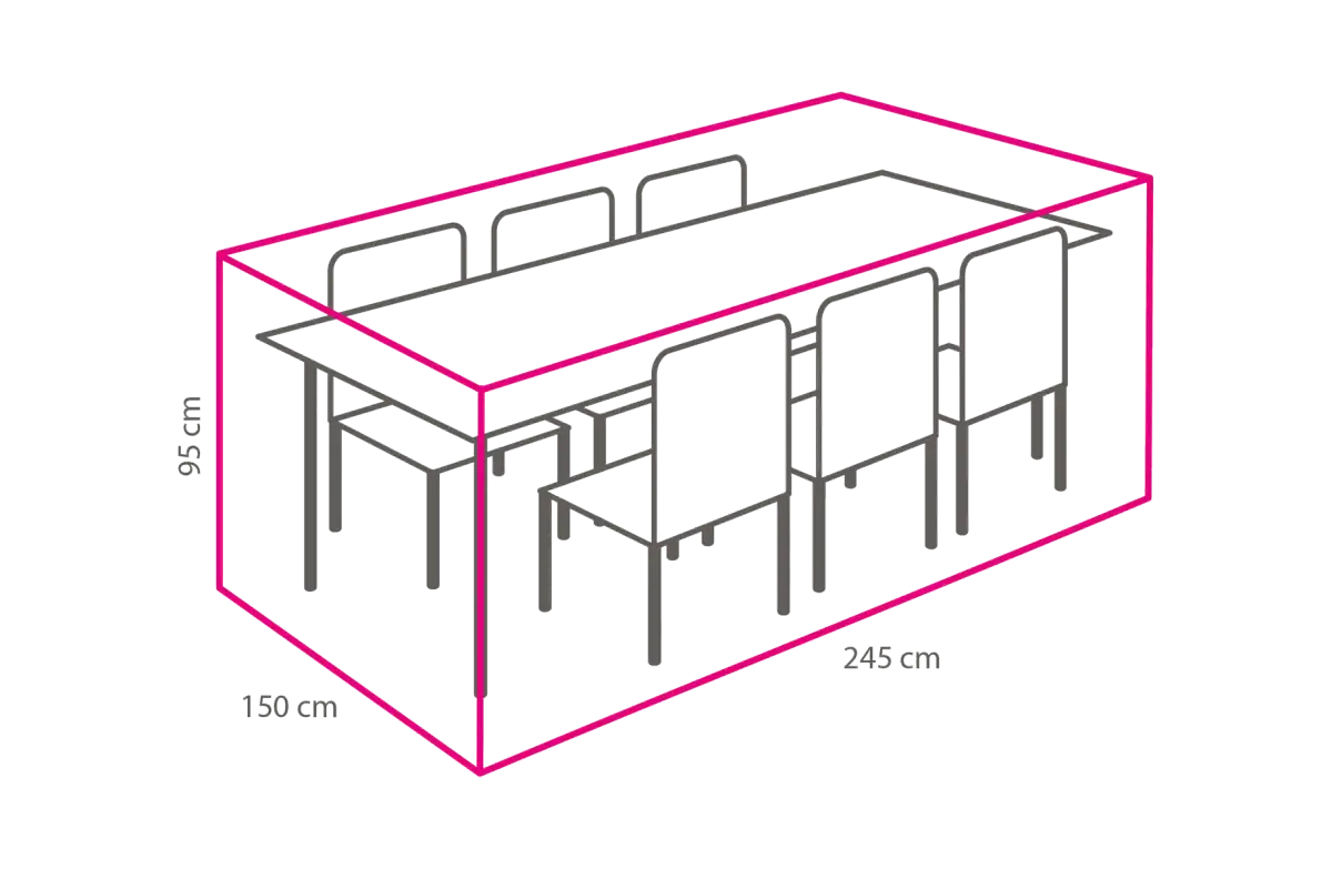 Gartenmöbel-Set Schutzhülle 245x150x95 cm