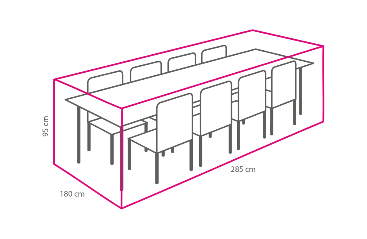 Gartenmöbel-set Schutzhülle 285x180x95 cm