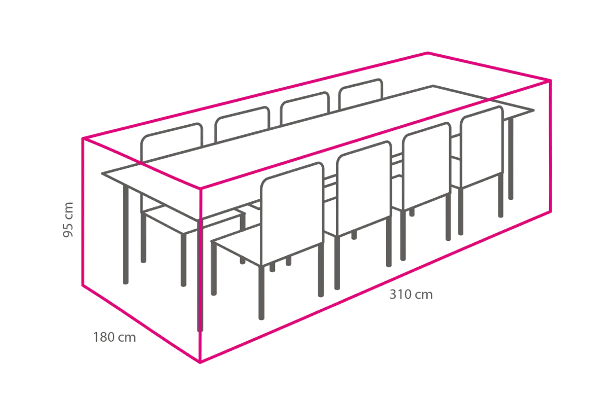 Gartenmöbel-Set Schutzhülle 310x180x95 cm
