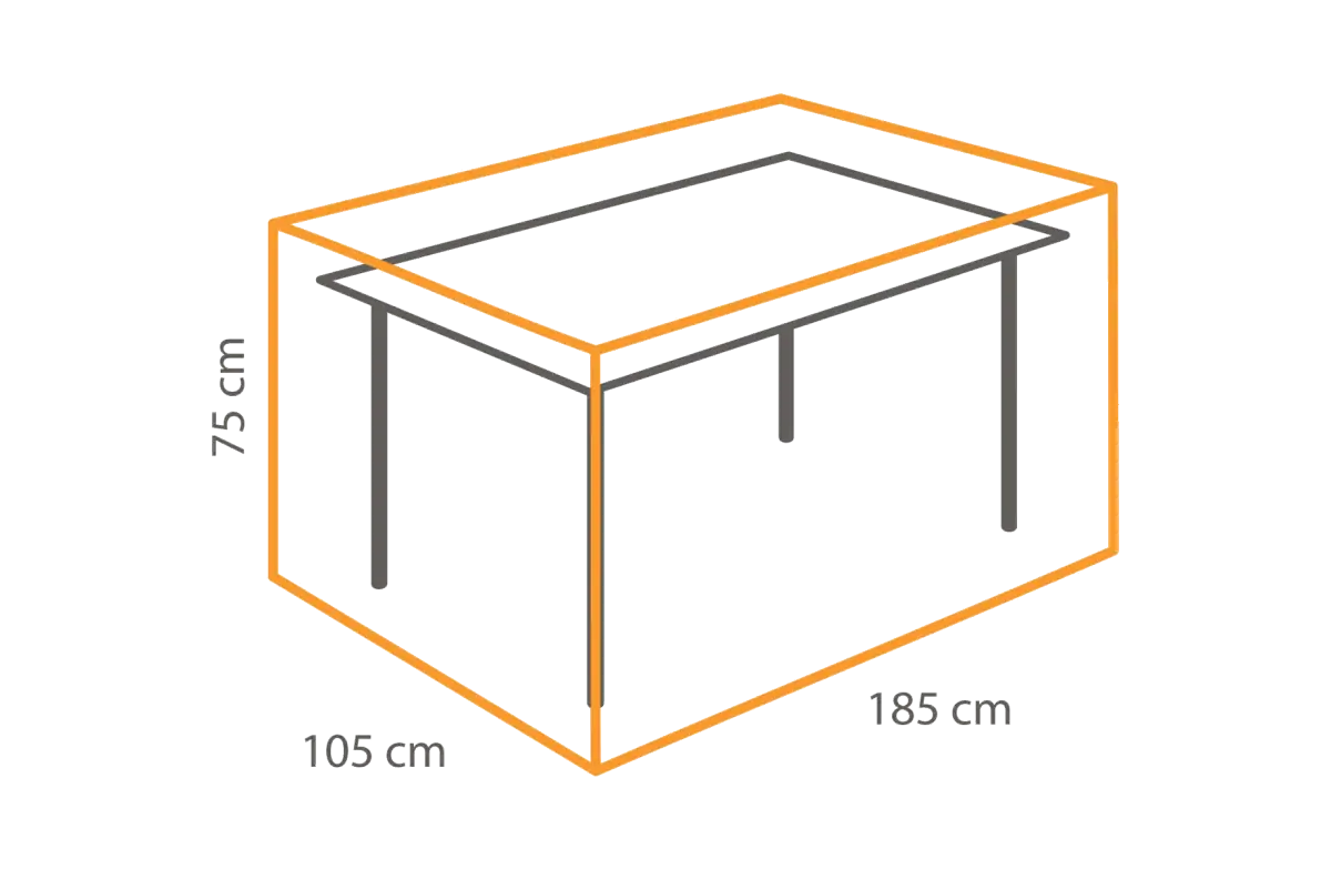 Tischschutzhülle 185 x 105 x 75 cm