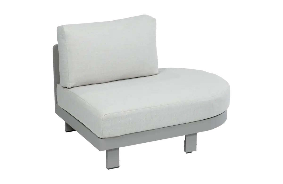 Ovales Lounge-Sofa Tulum | Camel & Beige