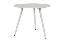 Beistelltisch Rafael ø 45 cm | Weiß | Metall | Lesli Living