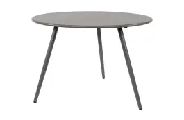 Beistelltisch Rafael ø 60 cm | Blueberry Grau | Metall | Lesli Living