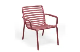 Lounge-Gartenstuhl Doga Relax | Kunststoff | Marsala