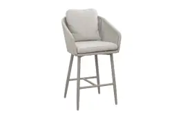 Barstuhl Alezio | Beige | Camel/Sake | Aluminium & Rope