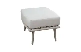 Alezio Hocker | Beige | Camel Sake | Aluminium und Rope