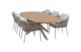 7-delige tuinset | 6 Alezio tuinstoelen | Tuintafel Cadiz 240x115cm 