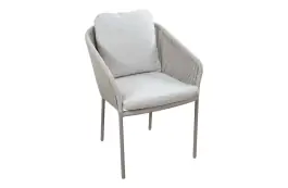 Dining Gartenstuhl Alezio | Beige | Camel Sake | Aluminium und Rope