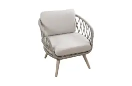 Low Diningstuhl Aurora | Sand | Elfenbeinfarbe/Sable