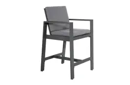 Barhocker Malibu | Charcoal | Aluminium | Lesli Living