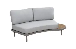 Organisches Loungesofa Sofaelement links Bari | Beige | Camel/Sake