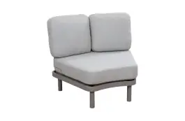 Organisches Lounge Sofa Eckelement Bari | Beige | Camel/Sake