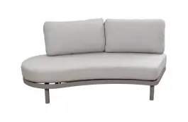 Organisches Loungesofa Sofaelement rechts Bari | Beige | Camel/Sake