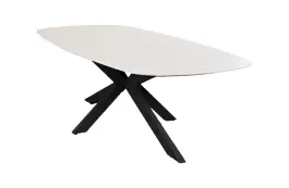 Gartentisch Barletta | 240x115 | Black/Sandstone | Aluminium & Kunststoff