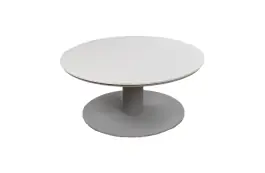 Loungetisch Barletta Ø80 cm | Camel/Sandstone | Aluminium & Kunststoff