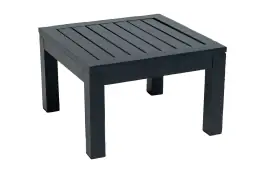 Hocker | Bezano | Mattschwarz | Aluminium