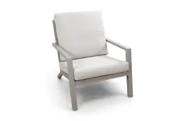 Lounge­sessel Bezano | Taupe/Champagner | Aluminium