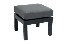 Hocker Bezano | Matt Black / Grau | Aluminium
