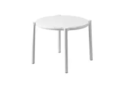 Beistelltisch Doga ø49,5cm | Kunststoff | Bianco