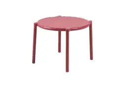 Runder Beistelltisch Doga | ø 49,5 cm | Kunststoff | Marsala