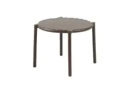 Beistelltisch Doga ø49,5cm | Kunststoff | Tabacco