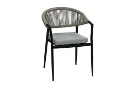 Stapelbarer Gartenstuhl Brügge | Schwarz & Camel