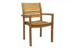 Gartenstuhl Bulu | Stapelbar | Teakholz