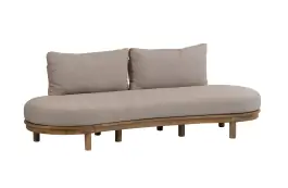 Lounge-Sofa Cancun | 2-Sitzer | Akazienholz | Sand