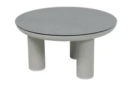 Loungetisch Capri | ø 60 cm | Natur | Aluminium & Ceramic Brono