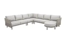 Loungesofa Cavallino | 5-teilig | Beige & Camel