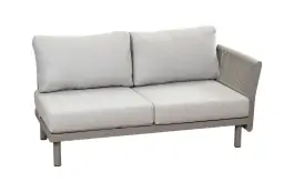 Sofa-element Cavallino | Links | Beige | Camel/Sake | Aluminium und Rope