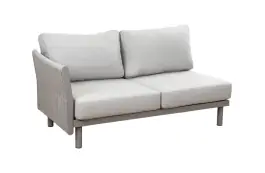 Sofa-Element Cavallino | Rechts | Beige | Camel/Sake | Aluminium und Rope