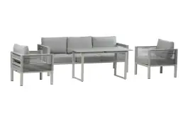 Sessel-Sofa Dining Lounge-Set Cuba | 3-Personen-Sofa | Sand