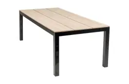Gartentisch Limasol 180 x 100 cm | Polywood & Aluminium | Wood