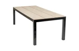 Gartentisch Limasol 225 x 100 cm | Polywood & Aluminium | Wood