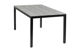 Gartentisch | Limasol 160 x 90 cm | Polywood & Aluminium | Grau