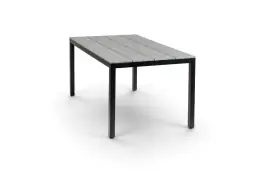 Gartentisch | Limasol 160 x 90 cm | Polywood & Aluminium | Grau