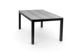 Gartentisch Limasol 180 x 100 cm | Polywood & Aluminium | Grau