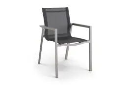 Stapelbarer Gartenstuhl Delia | Khaki | Textilene | Brafab