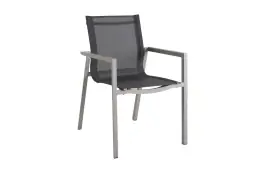 Stapelbarer Gartenstuhl Delia | Khaki | Textilene | Brafab
