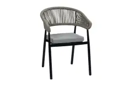 Stapelbarer Gartenstuhl Knokke | Schwarz & Camel