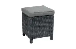 Dublin Hocker | Schwarz | 40x40 cm