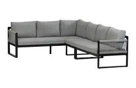 Dining Eck-Sofa Reims | Links | Schwarz & Sand