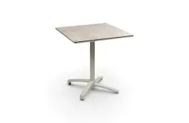 Klappbarer Terrassentisch Gent | 70 x 70 cm | Sand & Braun