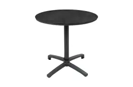 Klappbarer Terrassentisch Gent | Rund | ø 80 cm | Schwarz