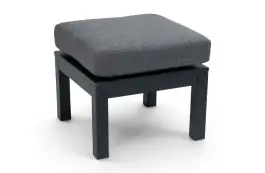 Hocker Bezano | Matt Black / Grau | Aluminium