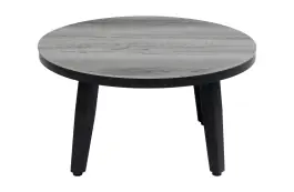 Beistelltisch Mykonos ø58cm | Grau | Aluminium & Kunststoff | Normin