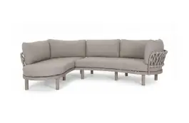 Ecklounge-Set Toritto | Sand | Sable | Aluminium und Rope