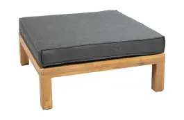 Fußbank Kent | Grau | Akazienholz